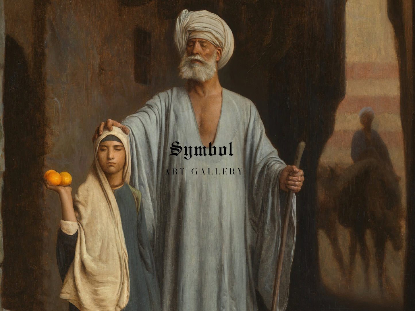 The Helping Hand by Jean Léon Gérôme 1881, Wall Art Print, Fine Art Reproduction, Museum Quality Decor, Poster