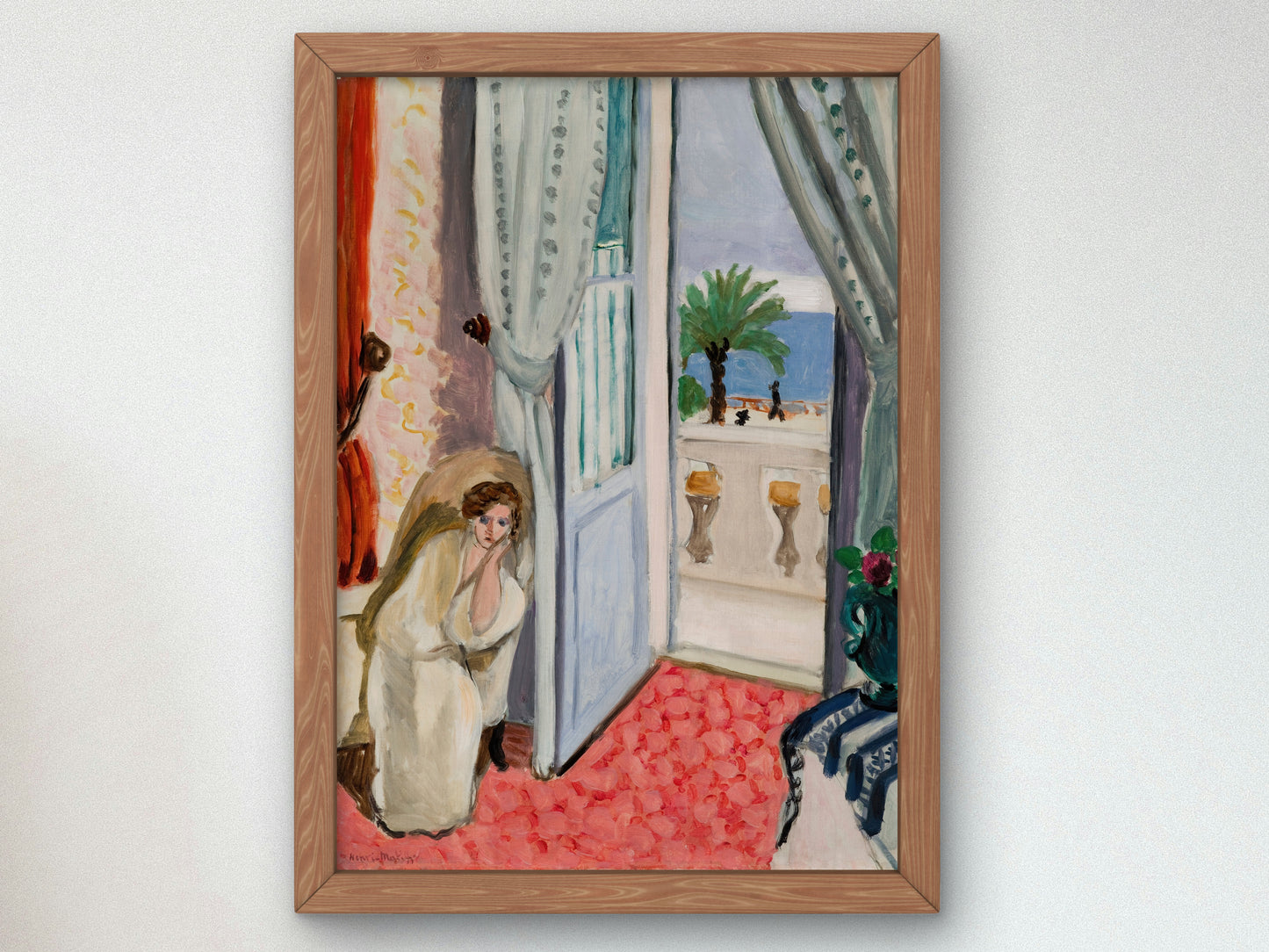 Interior at Nice by Henri Matisse 1919, Wall Art Print, Fine Art Reproduction, Museum Quality Decor, Poster
