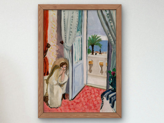 Interior at Nice by Henri Matisse 1919, Wall Art Print, Fine Art Reproduction, Museum Quality Decor, Poster
