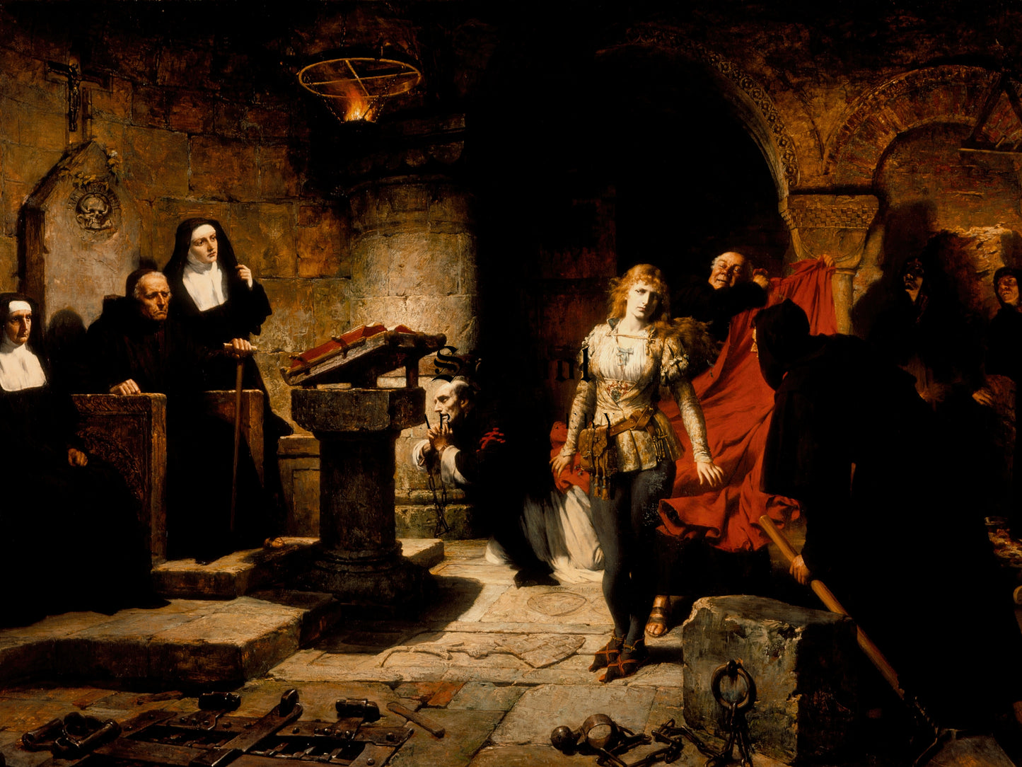 The Trial of Constance de Beverly by Toby Edward Rosenthal 1880, Wall Art Print, Fine Art Reproduction, Museum Quality Decor, Poster