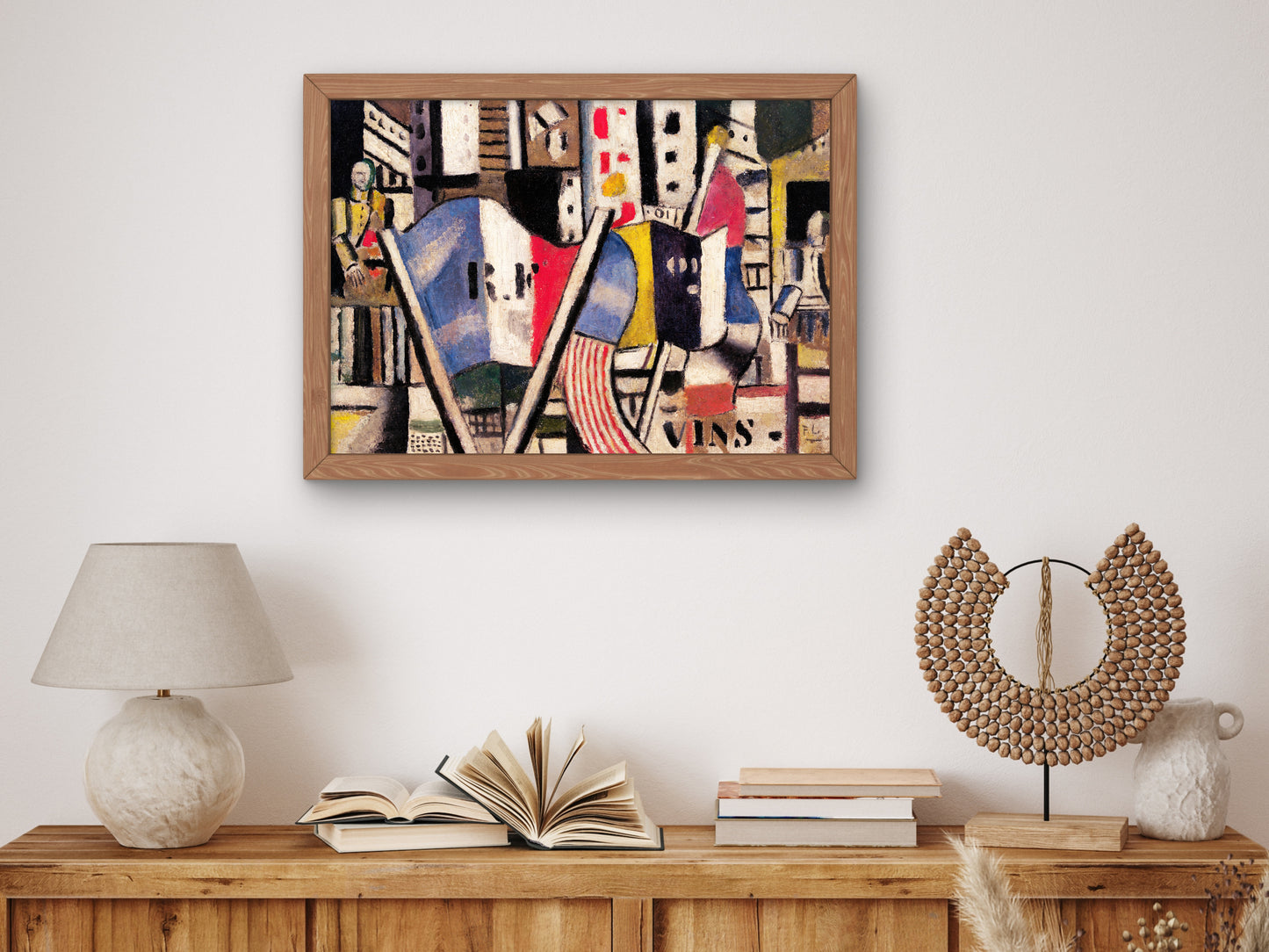 July 14, 1918 in Vernon by Fernand Léger 1918, Wall Art Print, Fine Art Reproduction, Museum Quality Decor, Poster