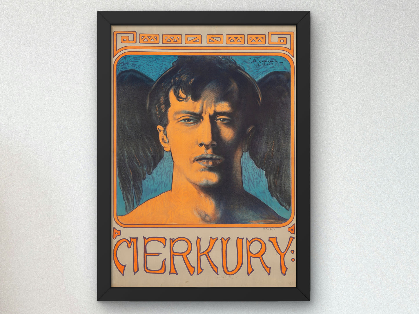Mercury by Feliks Wygrzywalski 1910, Wall Art Print, Fine Art Reproduction, Museum Quality Decor, Poster