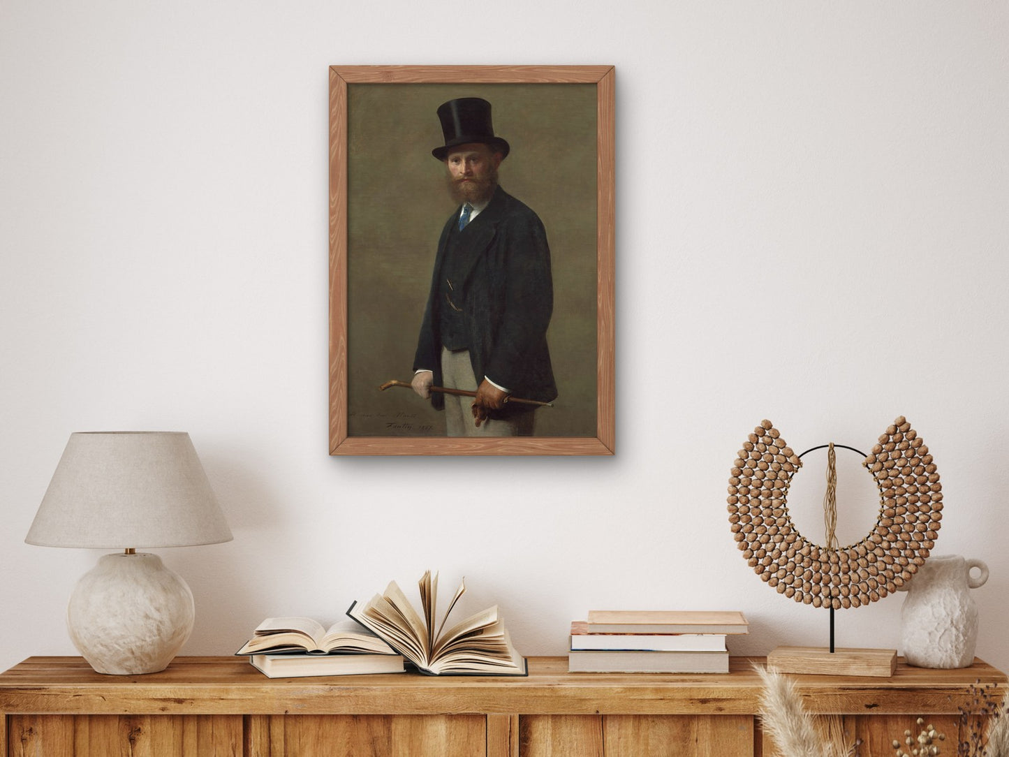 Portrait of Édouard Manet by Henri Fantin Latour 1867, Wall Art Print, Fine Art Reproduction, Museum Quality Decor, Poster