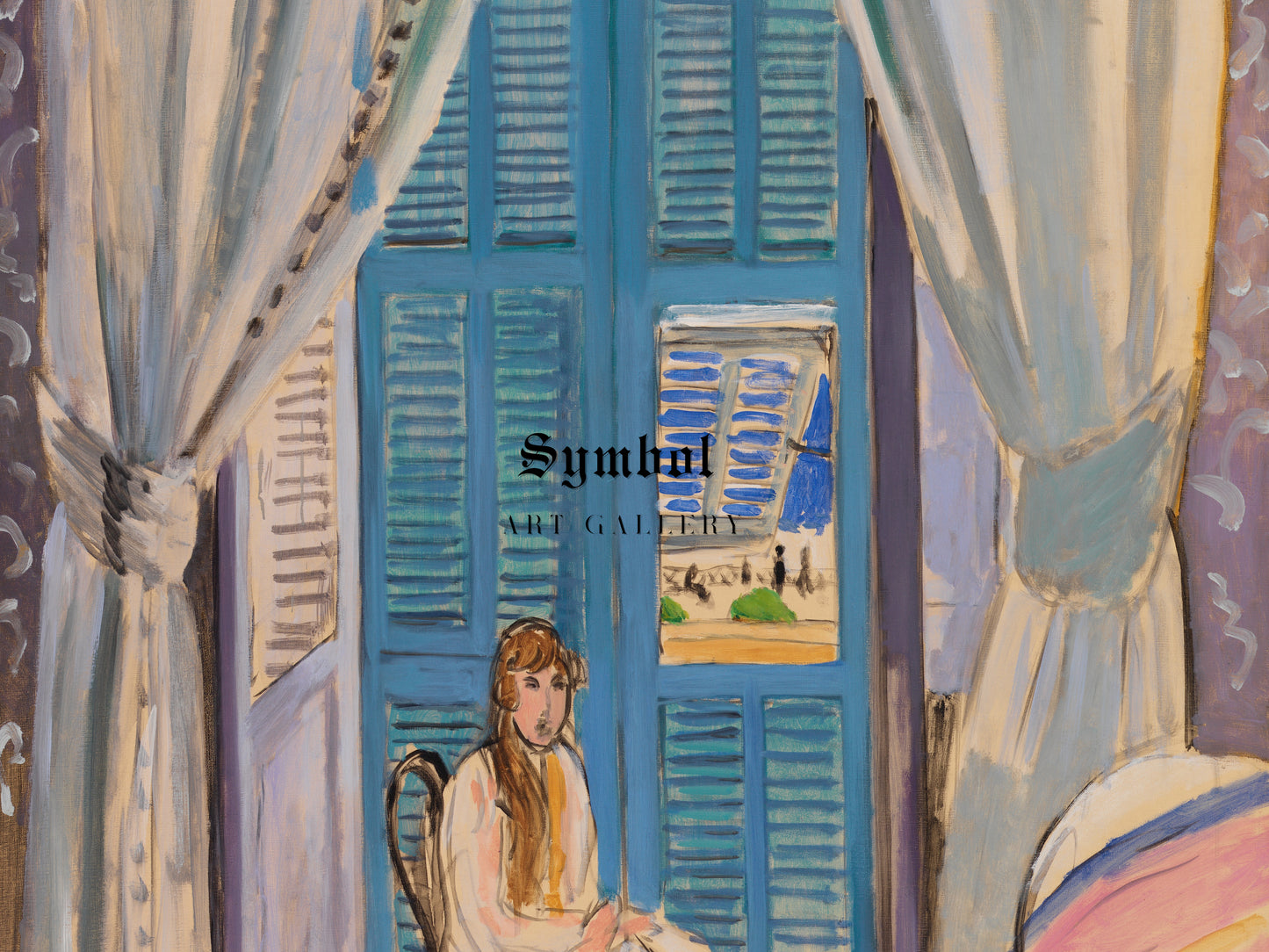 The Venetian Blinds by Henri Matisse 1919, Wall Art Print, Fine Art Reproduction, Museum Quality Decor, Poster