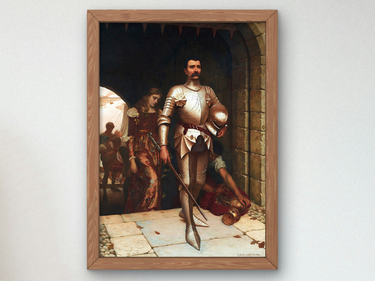Conquest by Edmund Blair Leighton 1884, Wall Art Print, Fine Art Reproduction, Museum Quality Decor, Poster