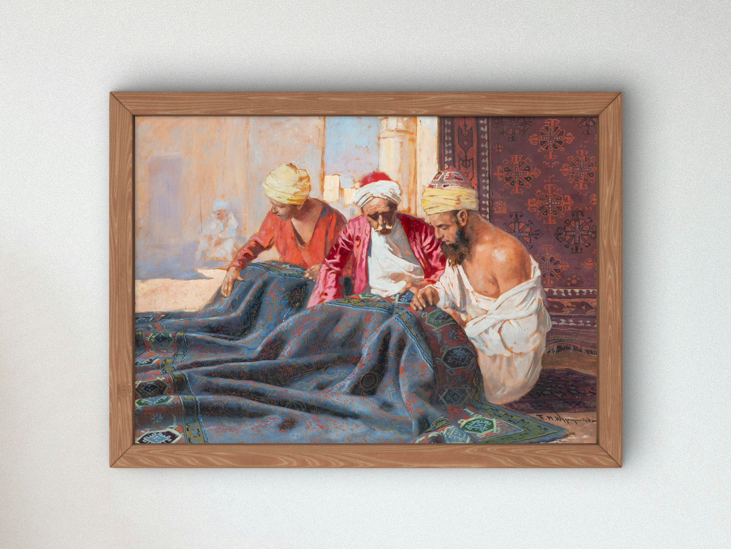 Carpet Sellers by Feliks Michał Wygrzywalski 1885, Wall Art Print, Fine Art Reproduction, Museum Quality Decor, Poster
