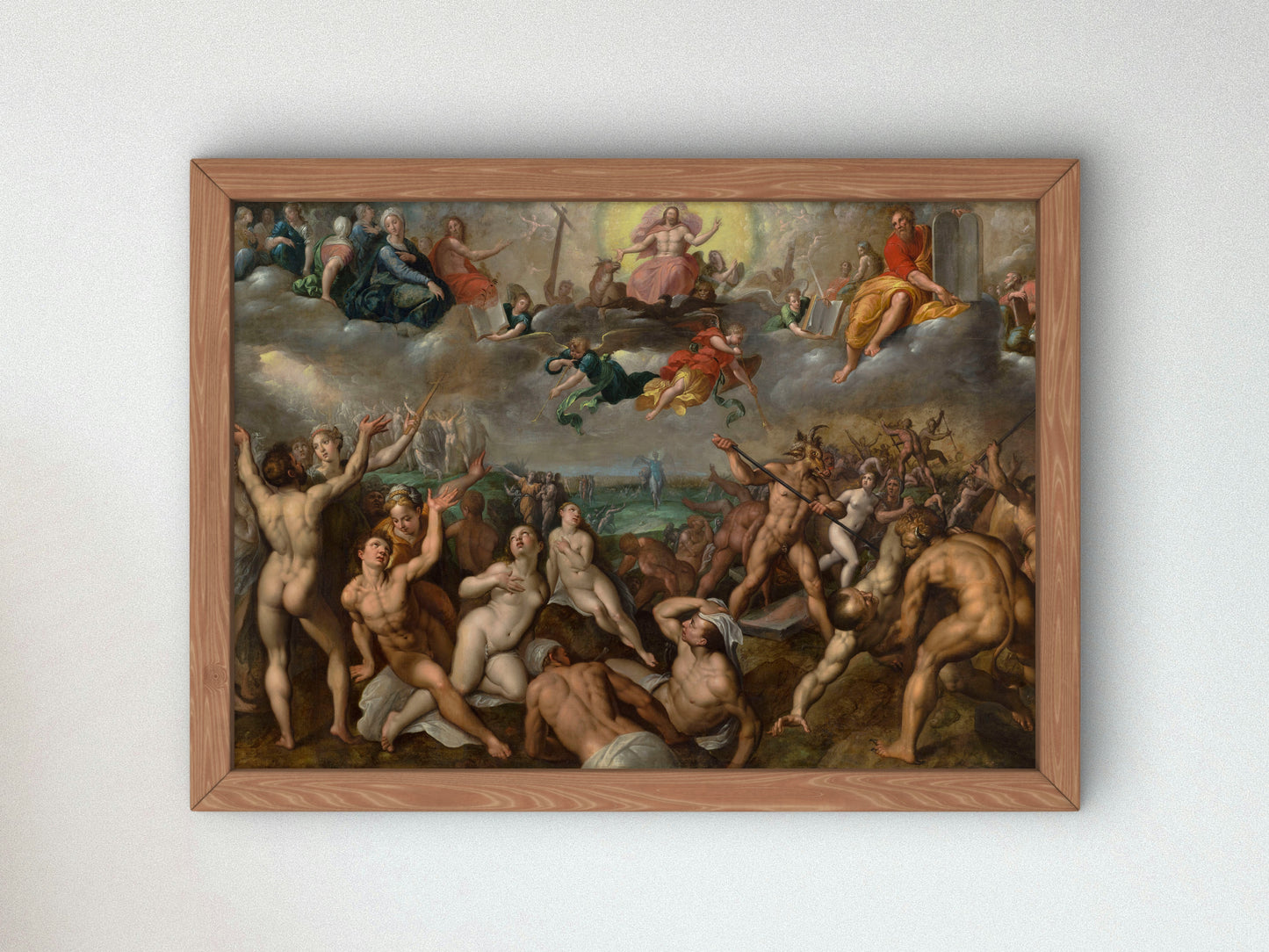 Last Judgement by Jacob de Backer, Wall Art Print, Fine Art Reproduction, Museum Quality Decor, Poster