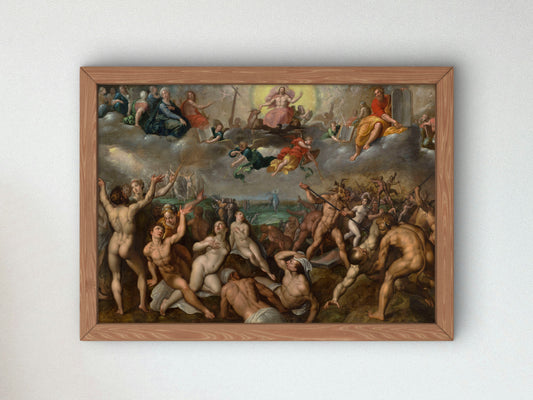 Last Judgement by Jacob de Backer, Wall Art Print, Fine Art Reproduction, Museum Quality Decor, Poster
