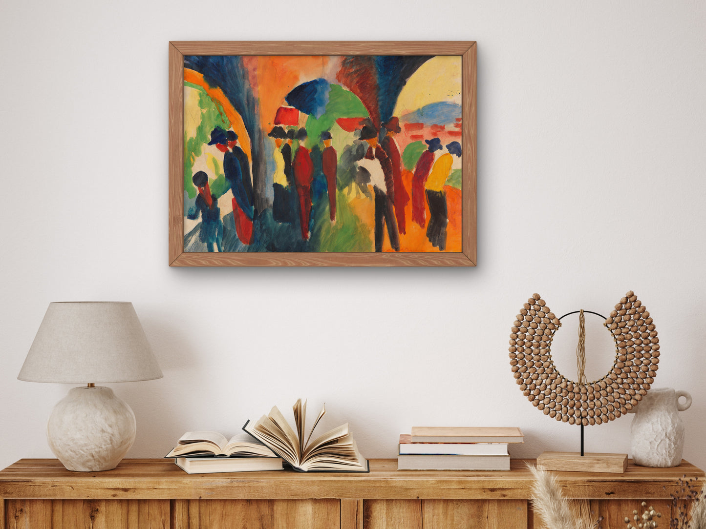 Under the Arbours of Thun by August Macke 1913, Wall Art Print, Fine Art Reproduction, Museum Quality Decor, Poster