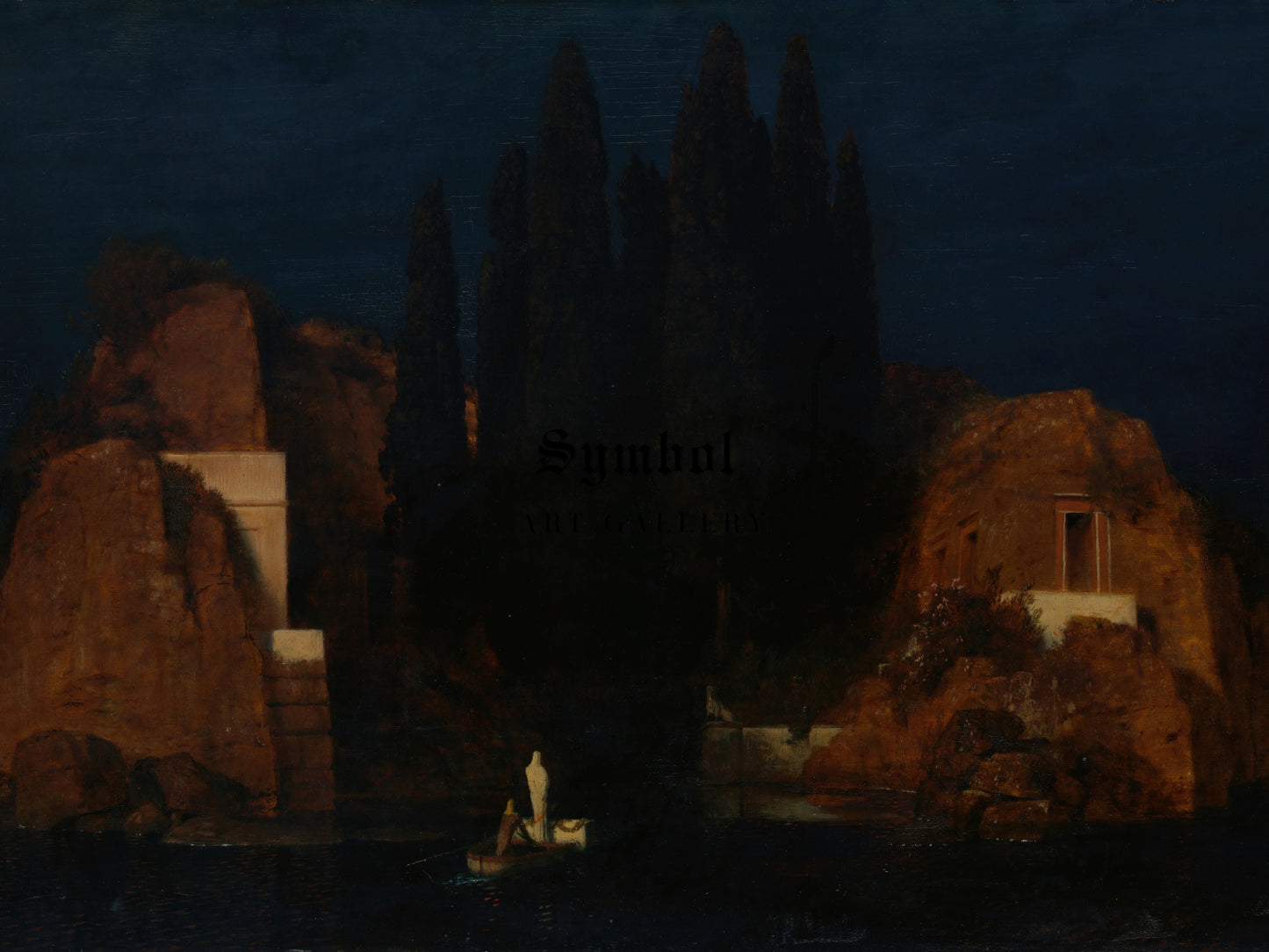 Island of the Dead by Arnold Böcklin 1880, Wall Art Print, Fine Art Reproduction, Museum Quality Decor, Poster