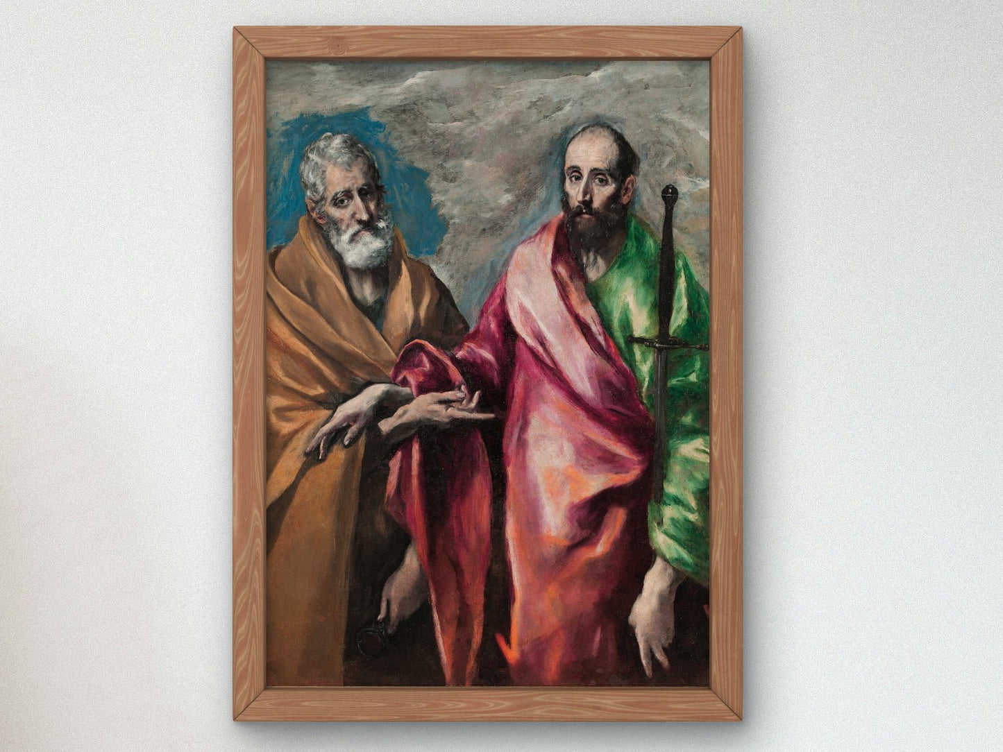 Saint Peter and Saint Paul by El Greco 1590, Wall Art Print, Fine Art Reproduction, Museum Quality Decor, Poster