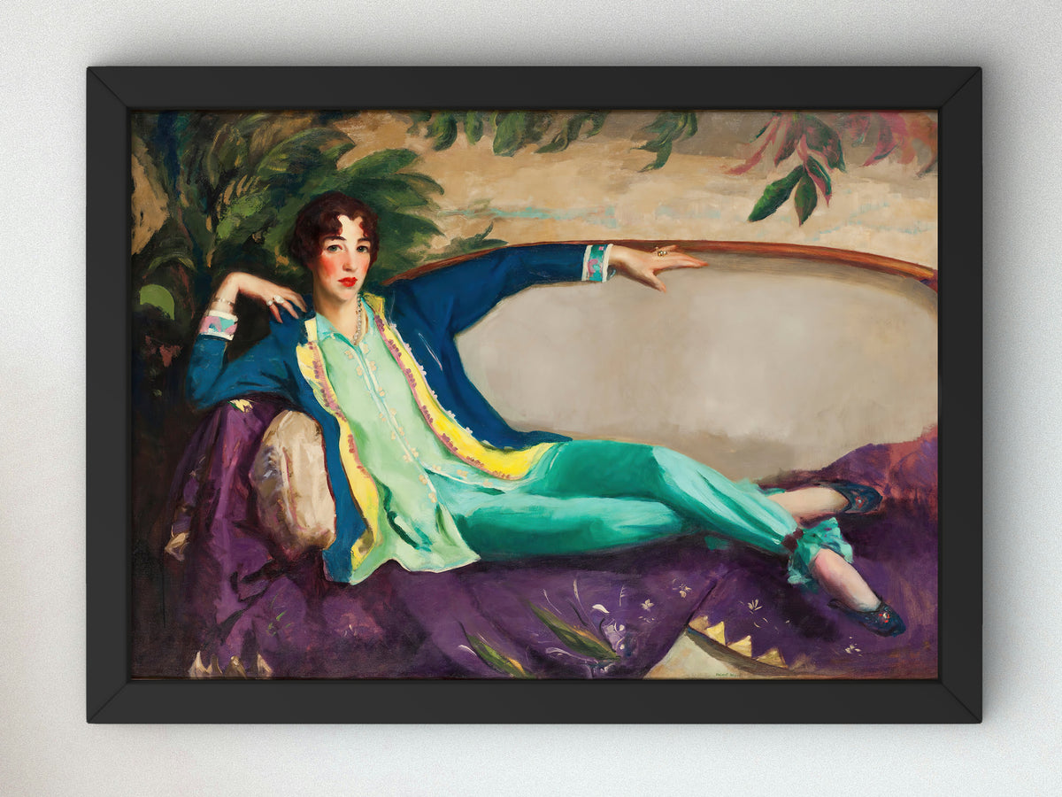 Gertrude Vanderbilt Whitney by Robert Henri 1916, Wall Art Print, Fine Art Reproduction, Museum Quality Decor, Poster