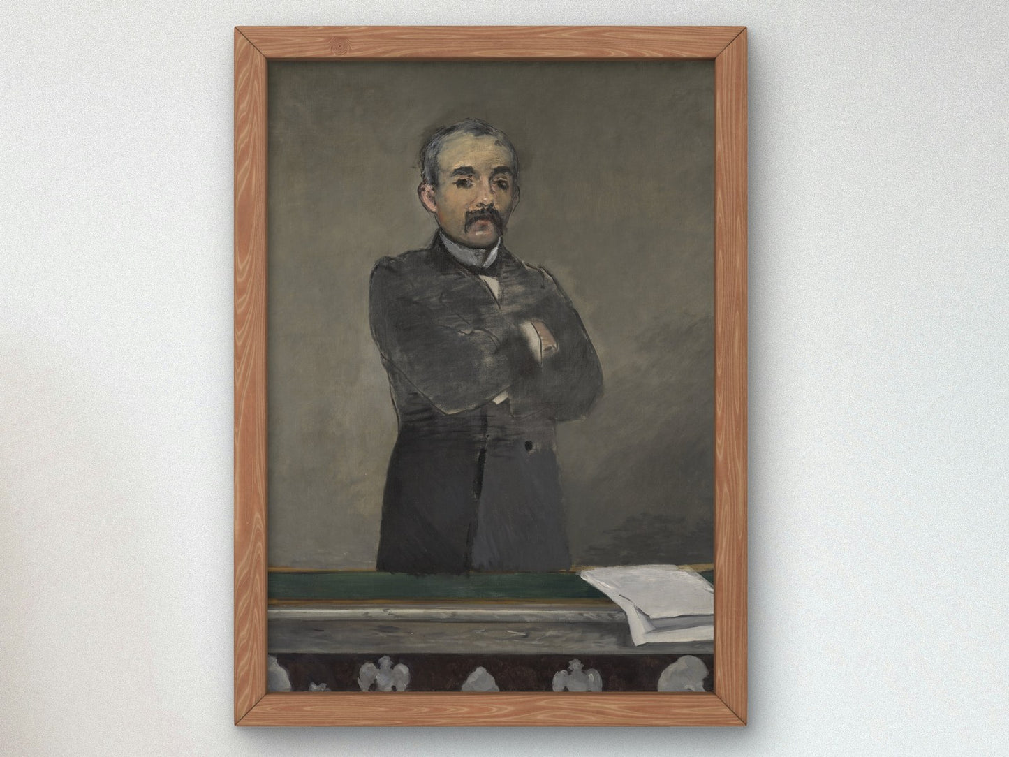 Portrait of Georges Clemenceau by Édouard Manet 1879, Wall Art Print, Fine Art Reproduction, Museum Quality Decor, Poster