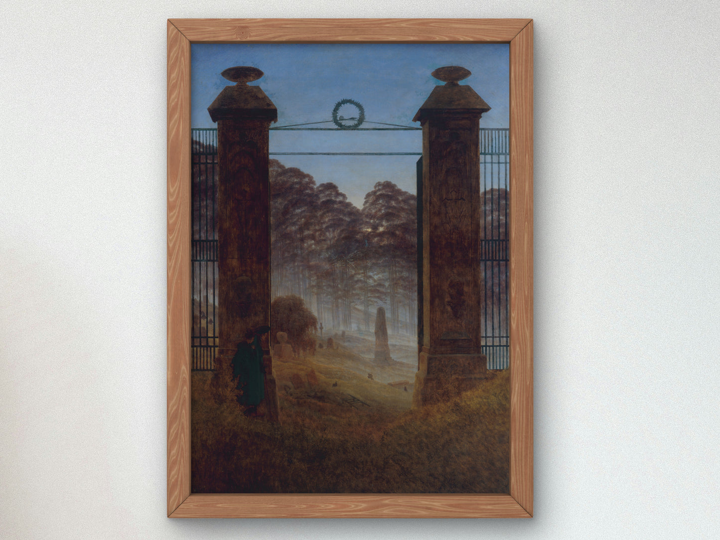 The Cemetery by Caspar David Friedrich 1825, Wall Art Print, Fine Art Reproduction, Museum Quality Decor, Poster
