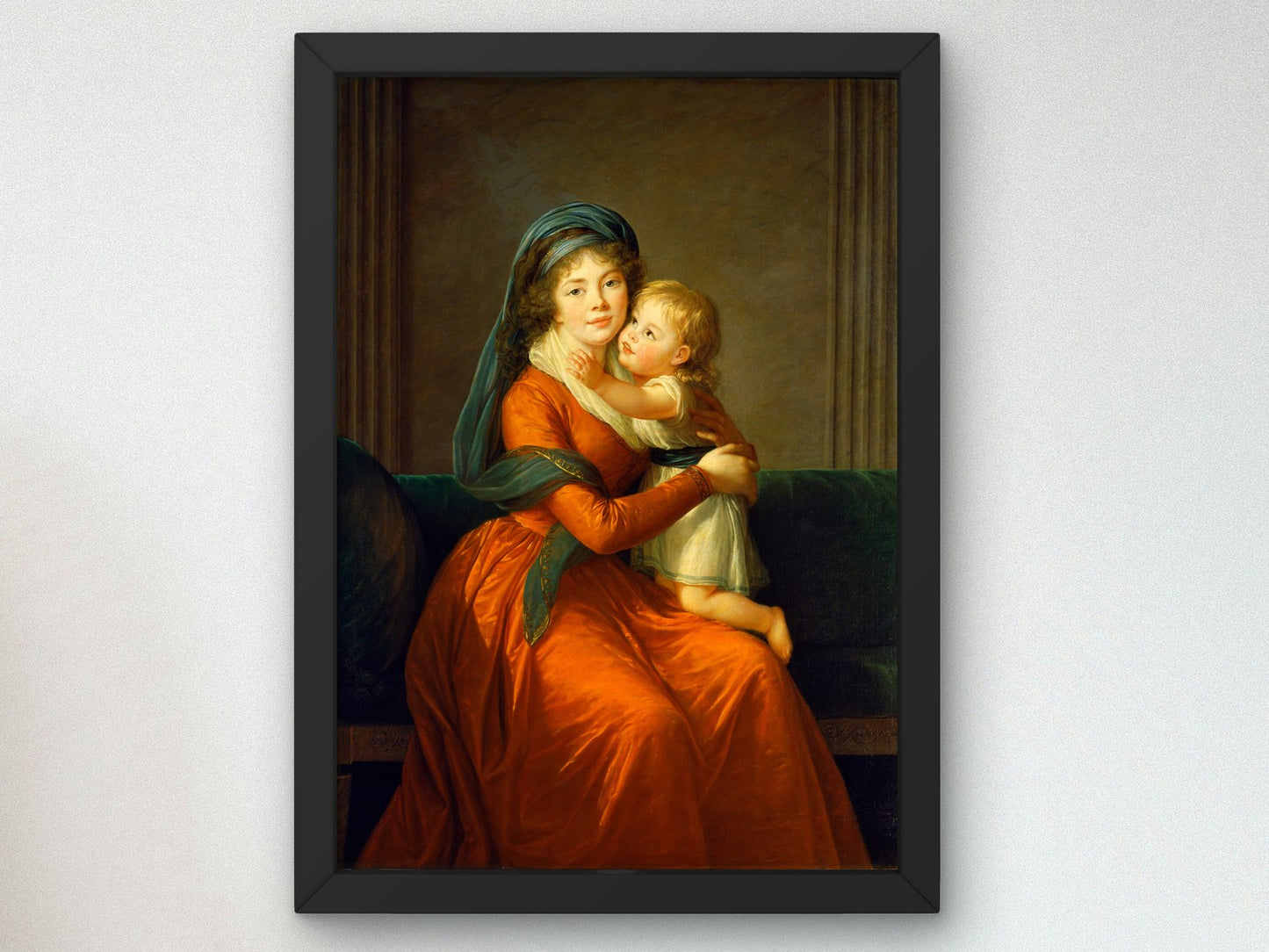 Portrait of Princess Alexandra Golitsyna and Her Son Piotr by Elisabeth Vigée Le Brun 1794, Wall Art Print, Fine Art Reproduction