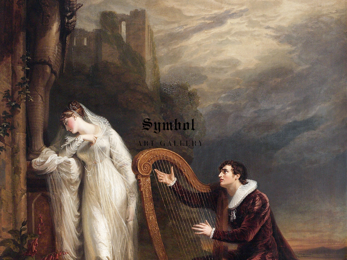 Genevieve by George Dawe 1812, Wall Art Print, Fine Art Reproduction, Museum Quality Decor, Poster