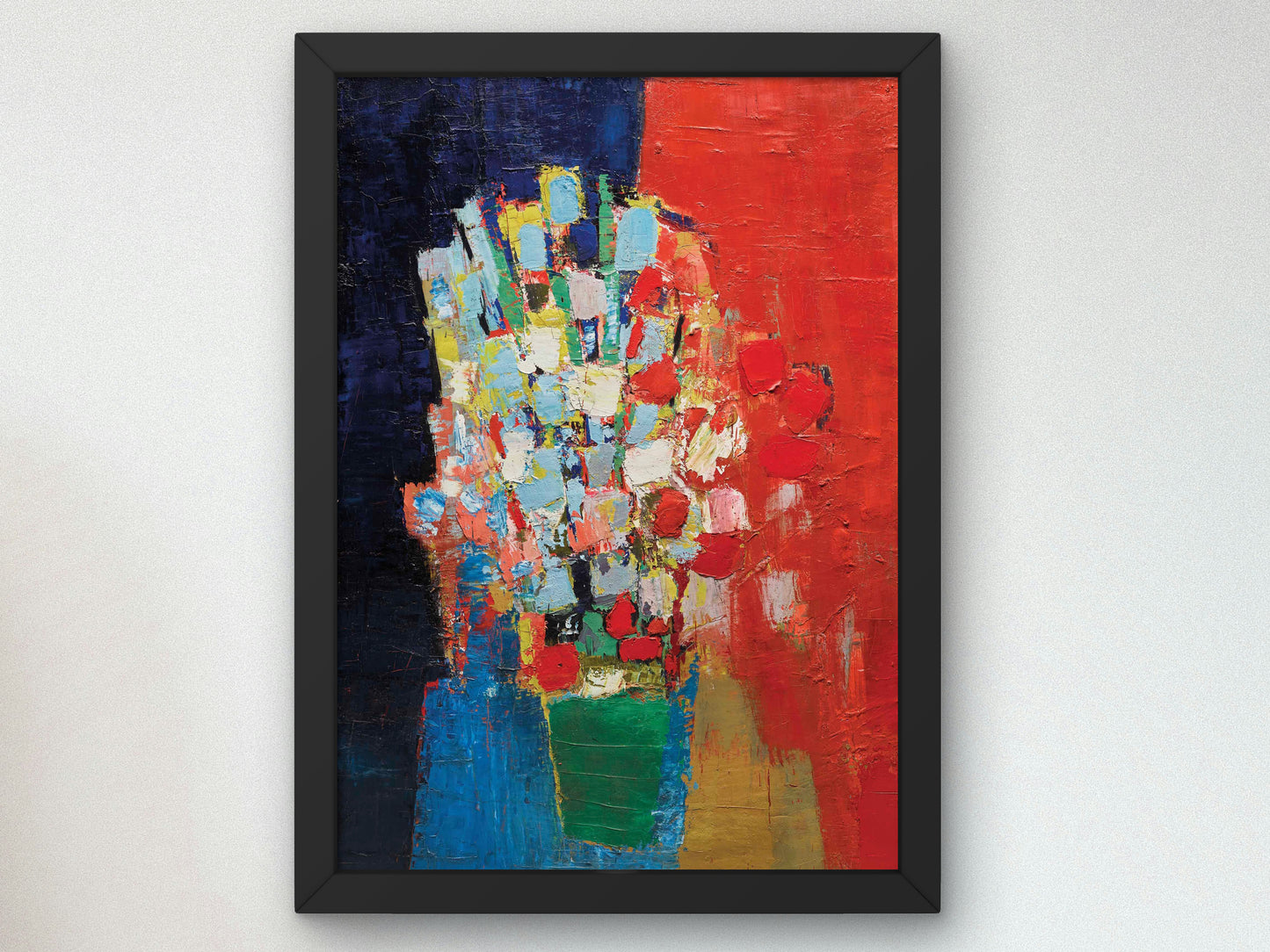 Fleurs by Nicolas de Staël 1952, Wall Art Print, Fine Art Reproduction, Museum Quality Decor, Poster