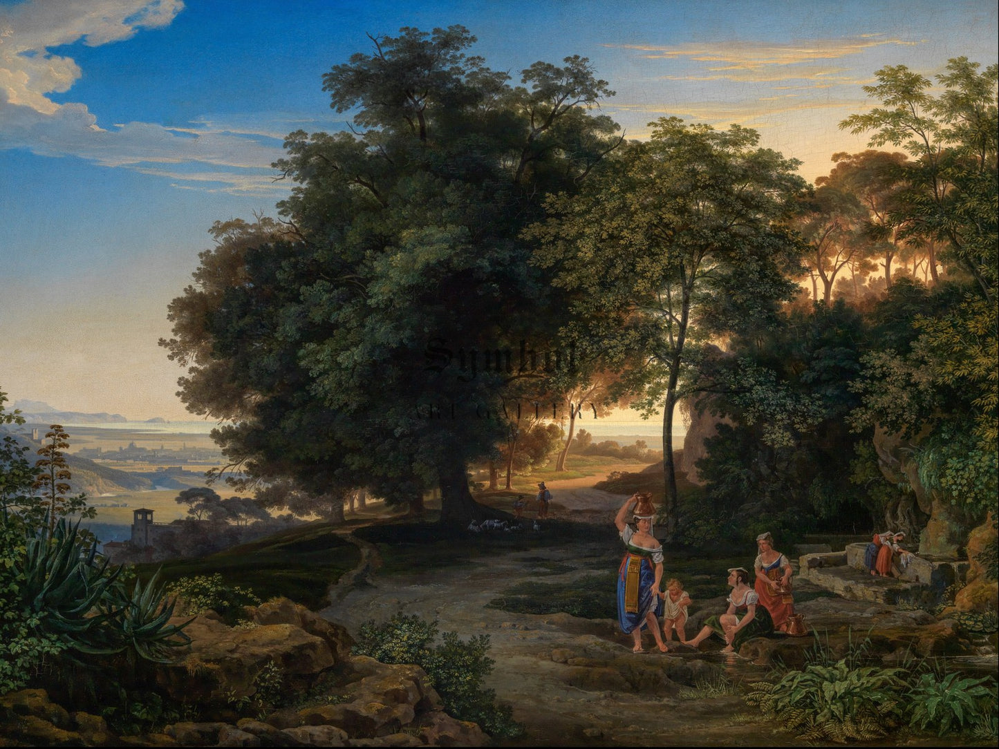 Landscape in the Latin Mountains by Ernst Fries 1825, Wall Art Print, Fine Art Reproduction, Museum Quality Decor, Poster