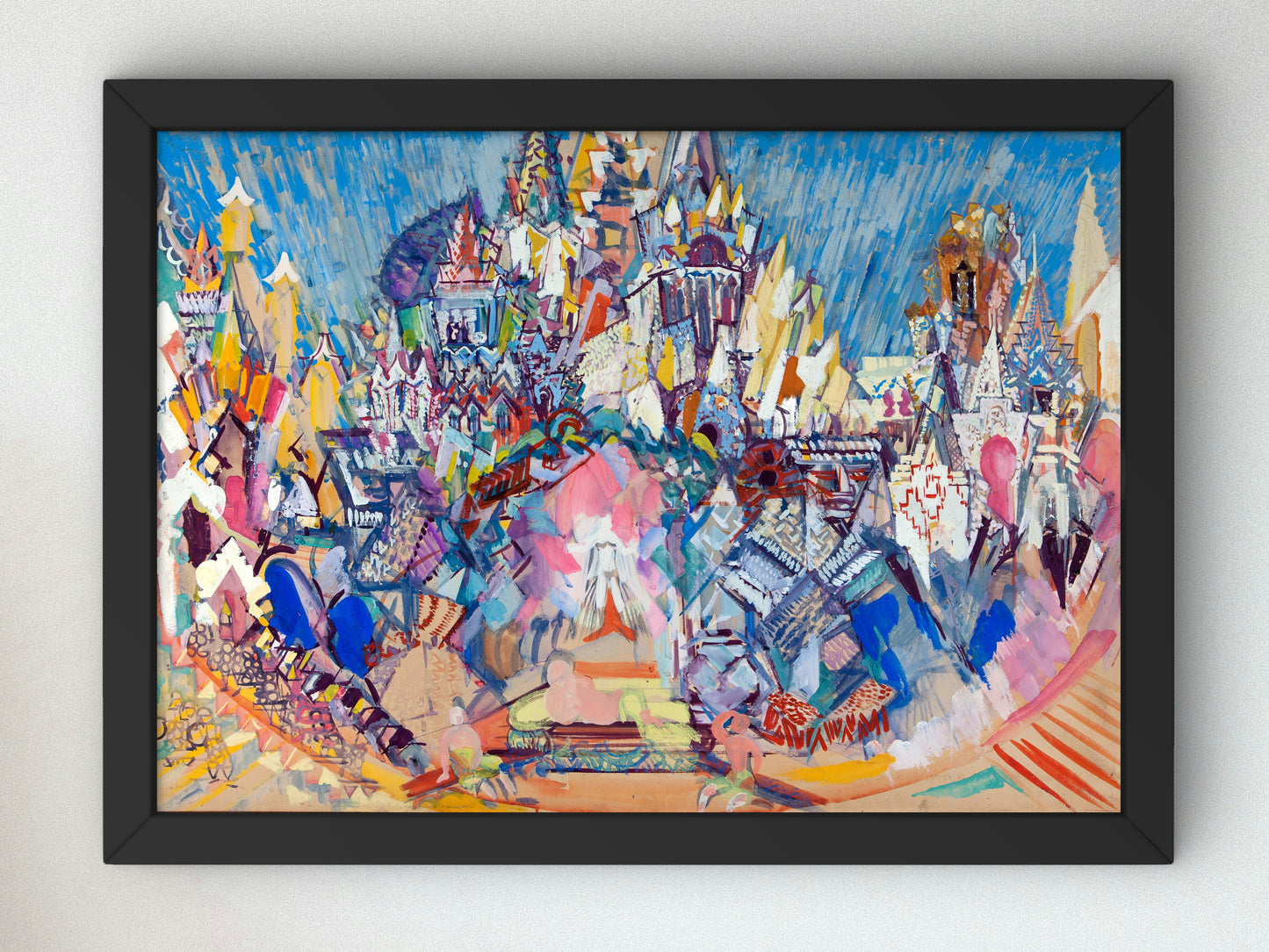 The Golden Cockerel Candy City Decorations by Fyodor Fyodorovsky 1932, Wall Art Print, Fine Art Reproduction, Museum Quality Decor, Poster