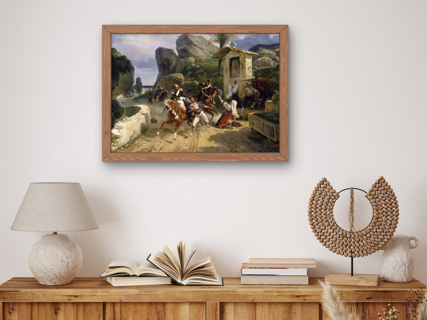 Italian Brigands Surprised by Papal Troops by Horace Vernet 1831, Wall Art Print, Fine Art Reproduction, Museum Quality Decor, Poster