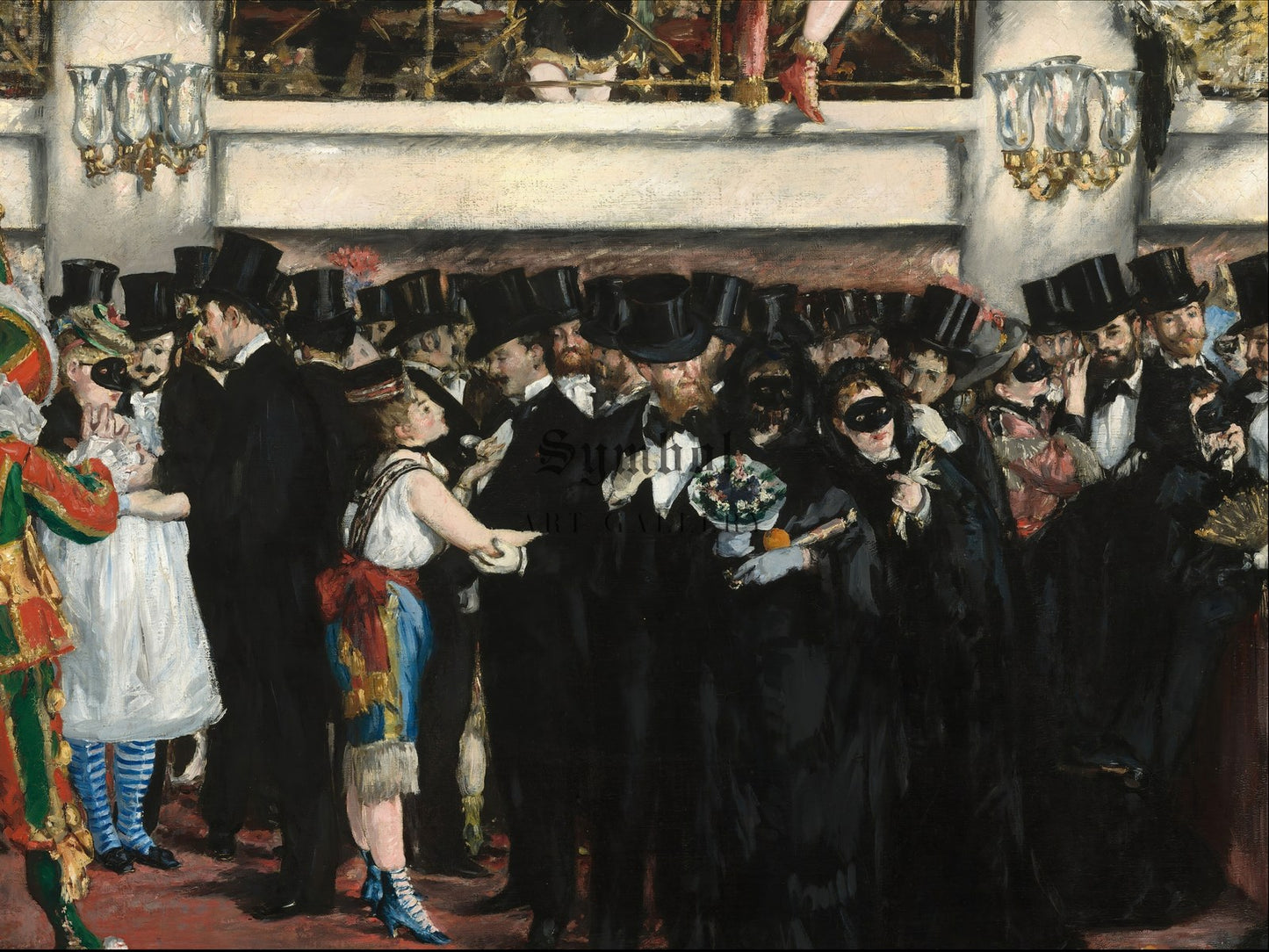 Masked Ball at the Opera by Édouard Manet 1873, Wall Art Print, Fine Art Reproduction, Museum Quality Decor, Poster