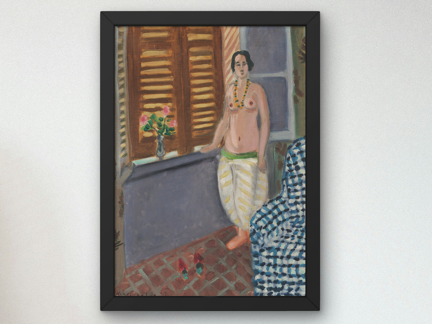 Odalisque by Henri Matisse 1925, Wall Art Print, Fine Art Reproduction, Museum Quality Decor, Poster