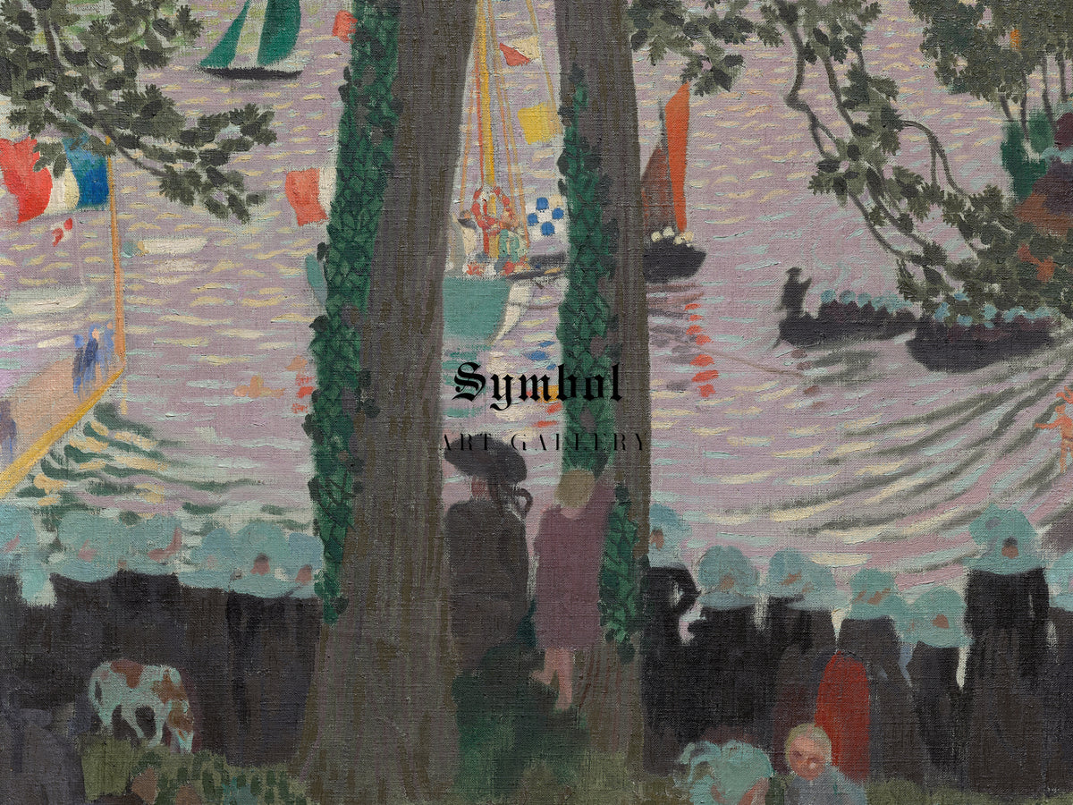 Blessing of a Yacht on the Belon River by Maurice Denis 1899, Wall Art Print, Fine Art Reproduction, Museum Quality Decor, Poster