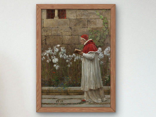 Pope Urban VI by John Collier 1896, Wall Art Print, Fine Art Reproduction, Museum Quality Decor, Poster
