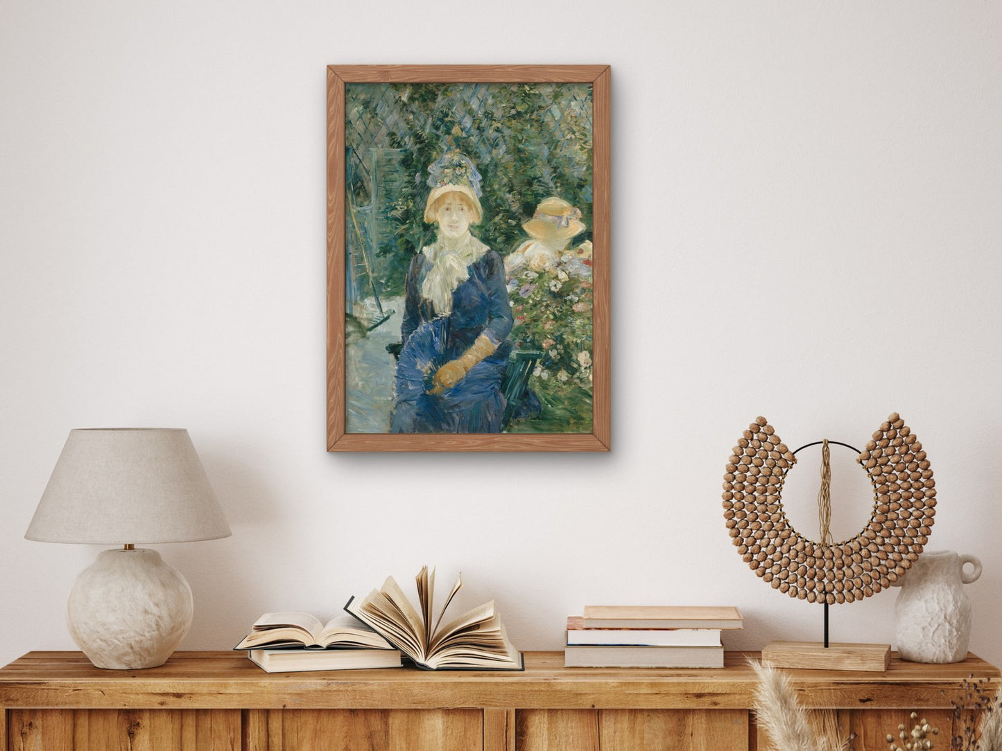 Woman in a Garden by Berthe Morisot 1882, Wall Art Print, Fine Art Reproduction, Museum Quality Decor, Poster