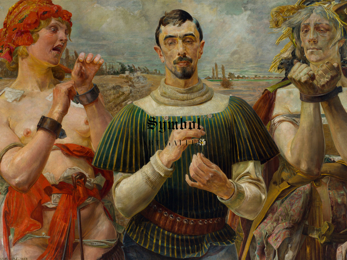 Polish Hamlet by Jacek Malczewski 1903, Wall Art Print, Fine Art Reproduction, Museum Quality Decor, Poster