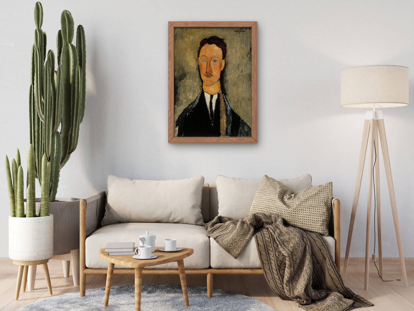 Portrait of the Artist Léopold Survage by Amedeo Modigliani 1918, Wall Art Print, Fine Art Reproduction, Museum Quality Decor, Poster