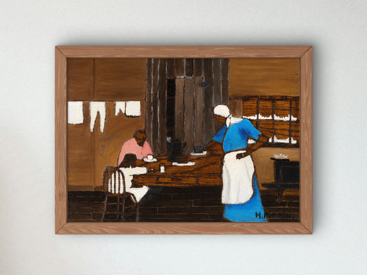 Supper Time by Horace Pippin 1940, Wall Art Print, Fine Art Reproduction, Museum Quality Decor, Poster