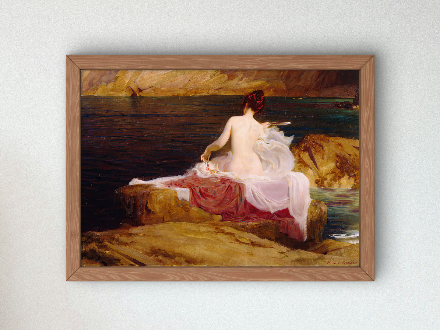 Calypso Island by Herbert James Draper 1897, Wall Art Print, Fine Art Reproduction, Museum Quality Decor, Poster