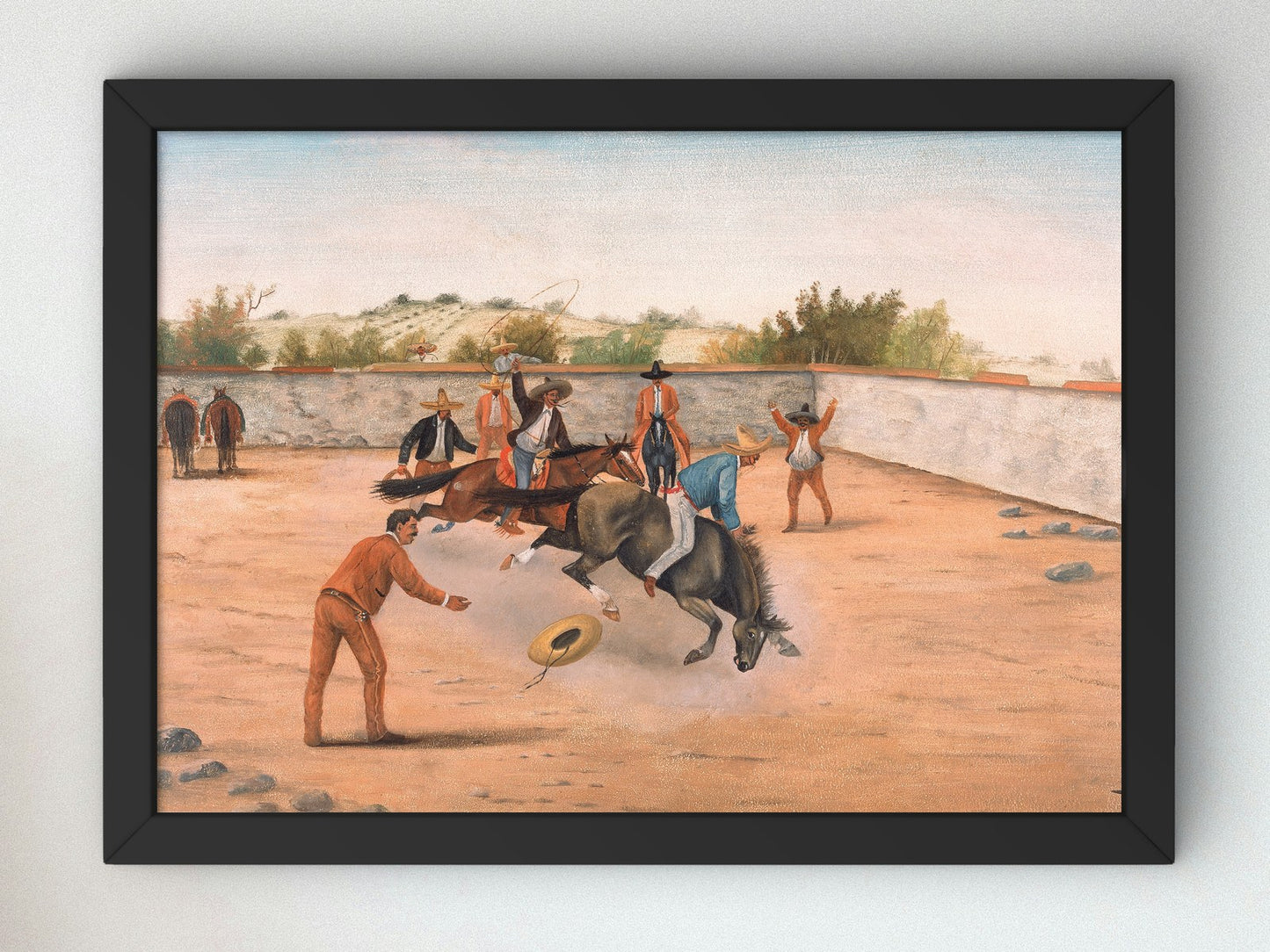 Rodeo by Ernesto Icaza 1918, Wall Art Print, Fine Art Reproduction, Museum Quality Decor, Poster