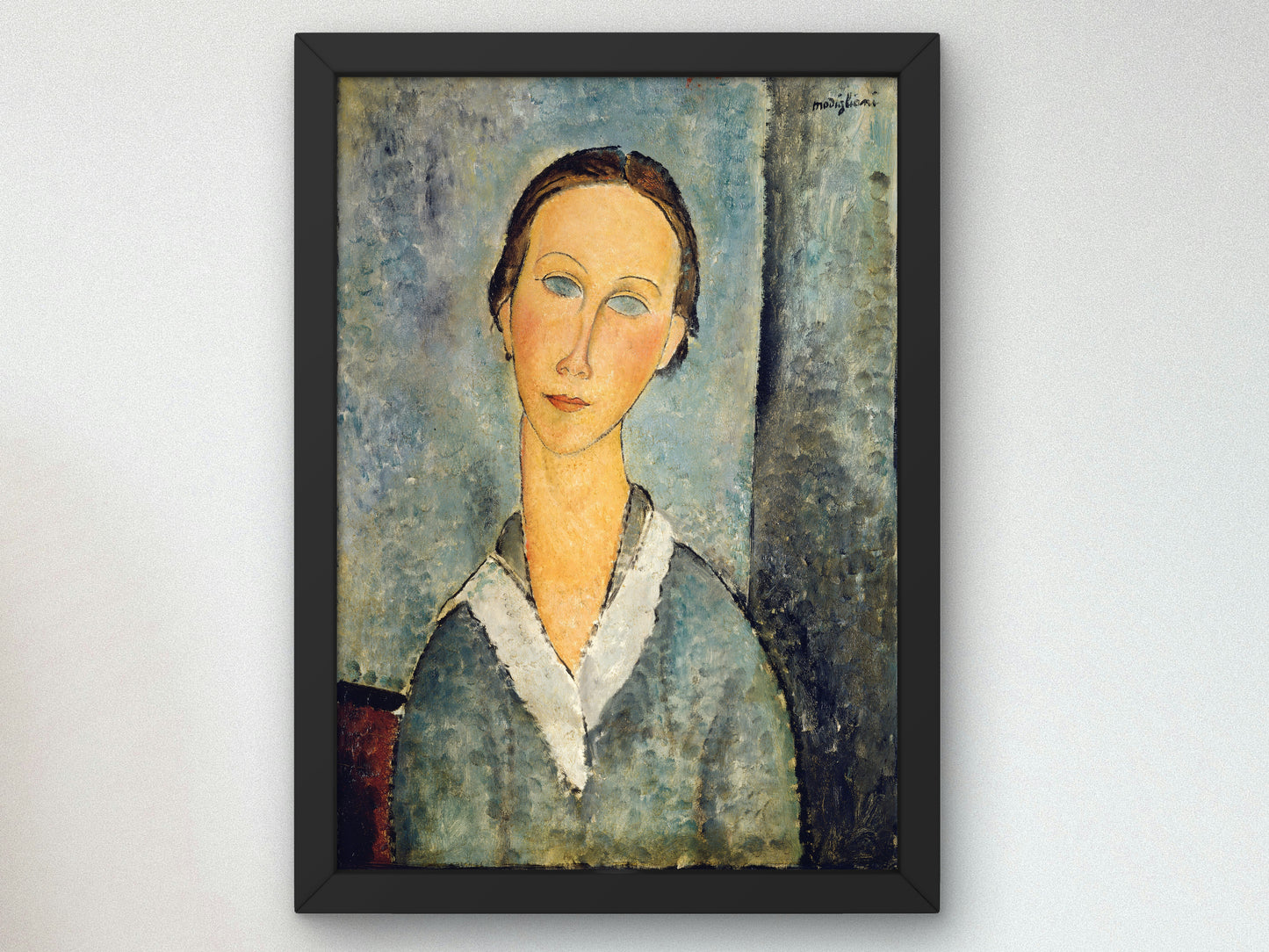Girl in a Sailor's Blouse by Amedeo Modigliani 1918, Wall Art Print, Fine Art Reproduction, Museum Quality Decor, Poster