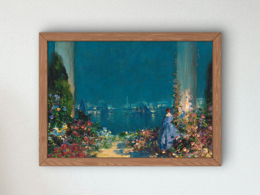 An Enchanted Evening, Venice by Thomas Edwin Mostyn, Wall Art Print, Fine Art Reproduction, Museum Quality Decor, Poster