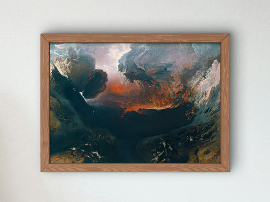The Great Day of His Wrath by John Martin 1851, Wall Art Print, Fine Art Reproduction, Museum Quality Decor, Poster