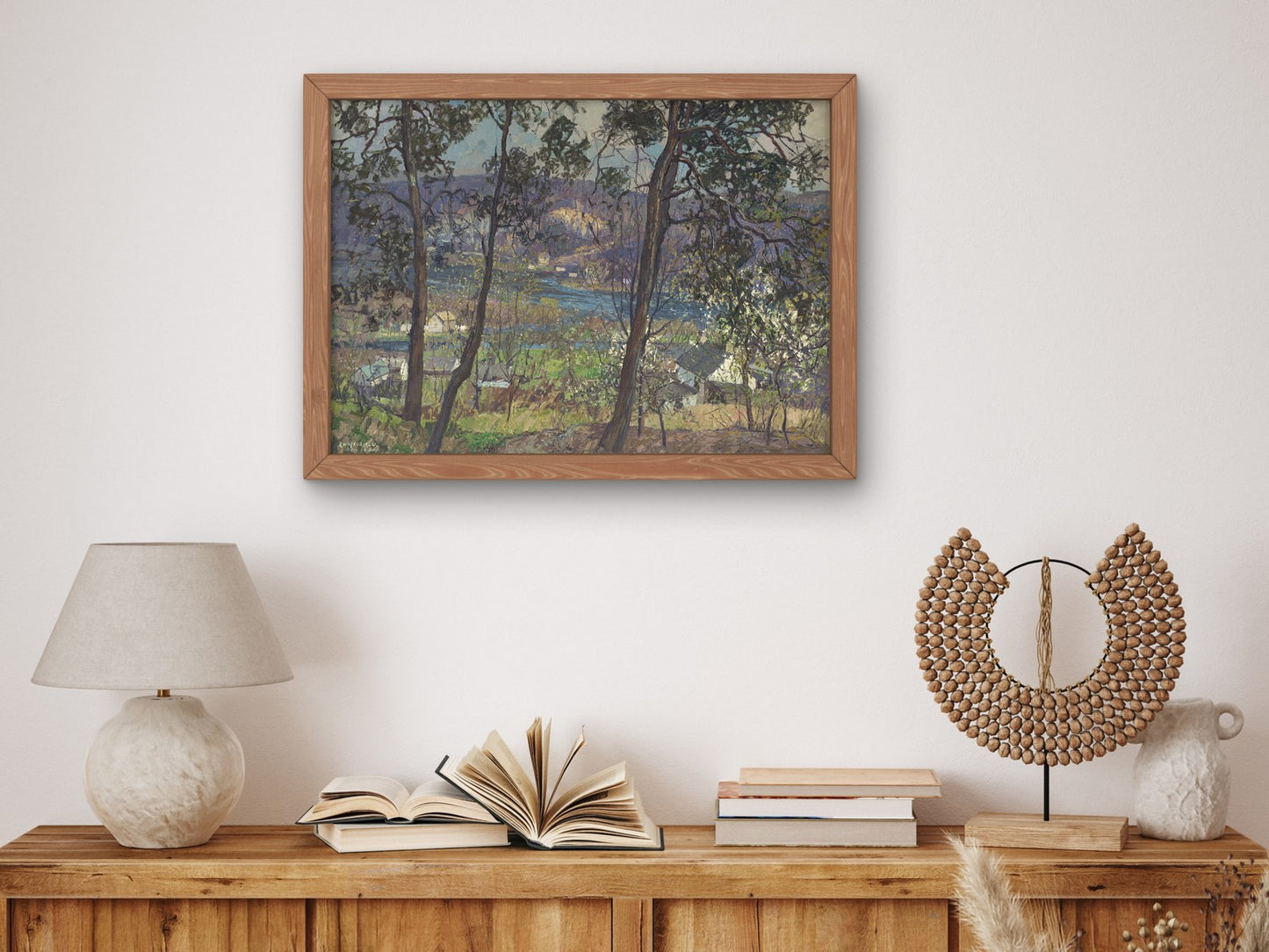 Early Spring by Edward Redfield 1920, Wall Art Print, Fine Art Reproduction, Museum Quality Decor, Poster