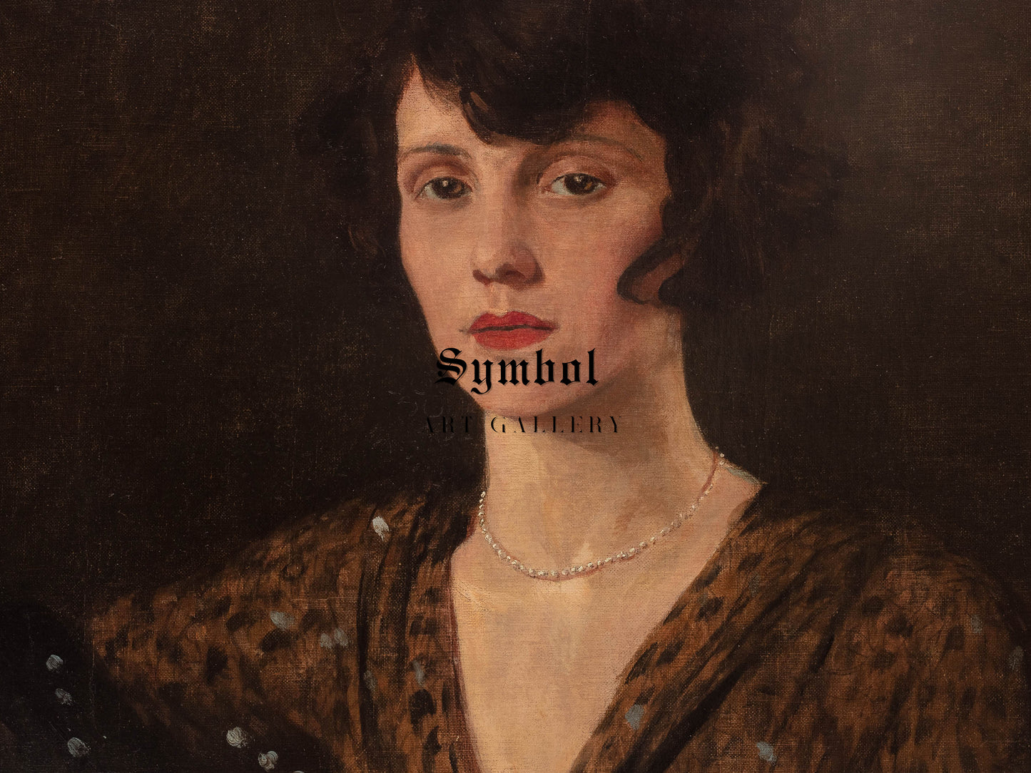 Portrait of a Woman by Feliks Michał Wygrzywalski 1927, Wall Art Print, Fine Art Reproduction, Museum Quality Decor, Poster