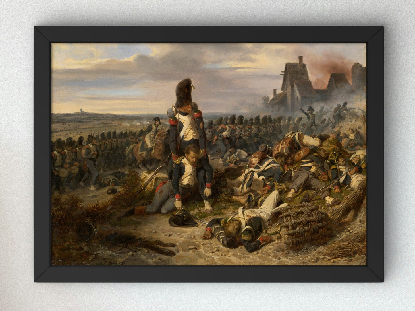 Battle Scene by Joseph Louis Hippolyte Bellangé 1825, Wall Art Print, Fine Art Reproduction, Museum Quality Decor, Poster