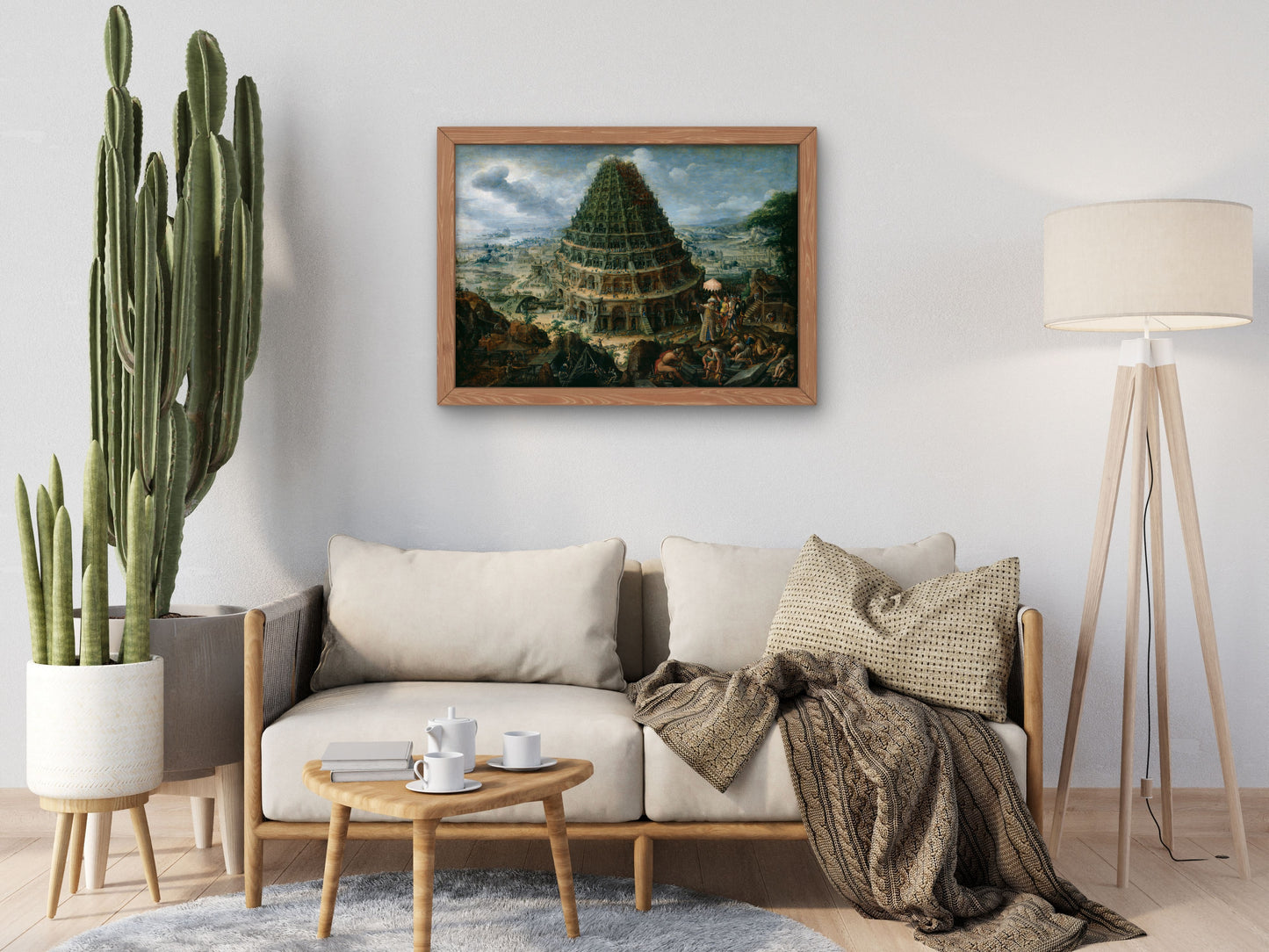 The Tower of Babel by Marten van Valckenborch 1595, Wall Art Print, Fine Art Reproduction, Museum Quality Decor, Poster