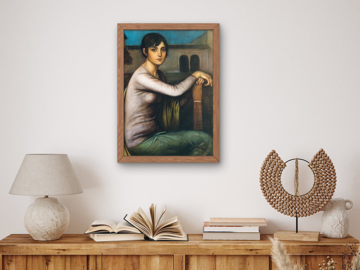 Andalusian Sadness by Julio Romero de Torres, Wall Art Print, Fine Art Reproduction, Museum Quality Decor, Poster