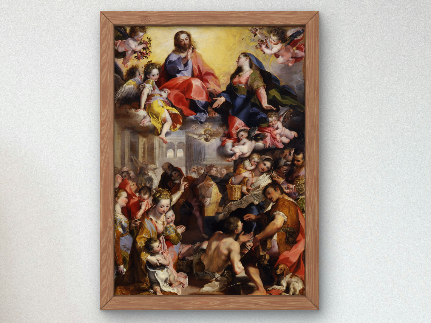 Madonna of the People by Federico Barocci 1579, Wall Art Print, Fine Art Reproduction, Museum Quality Decor, Poster