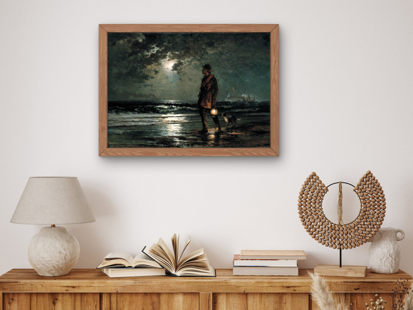 Life Saving Patrol by Edward Moran 1893, Wall Art Print, Fine Art Reproduction, Museum Quality Decor, Poster