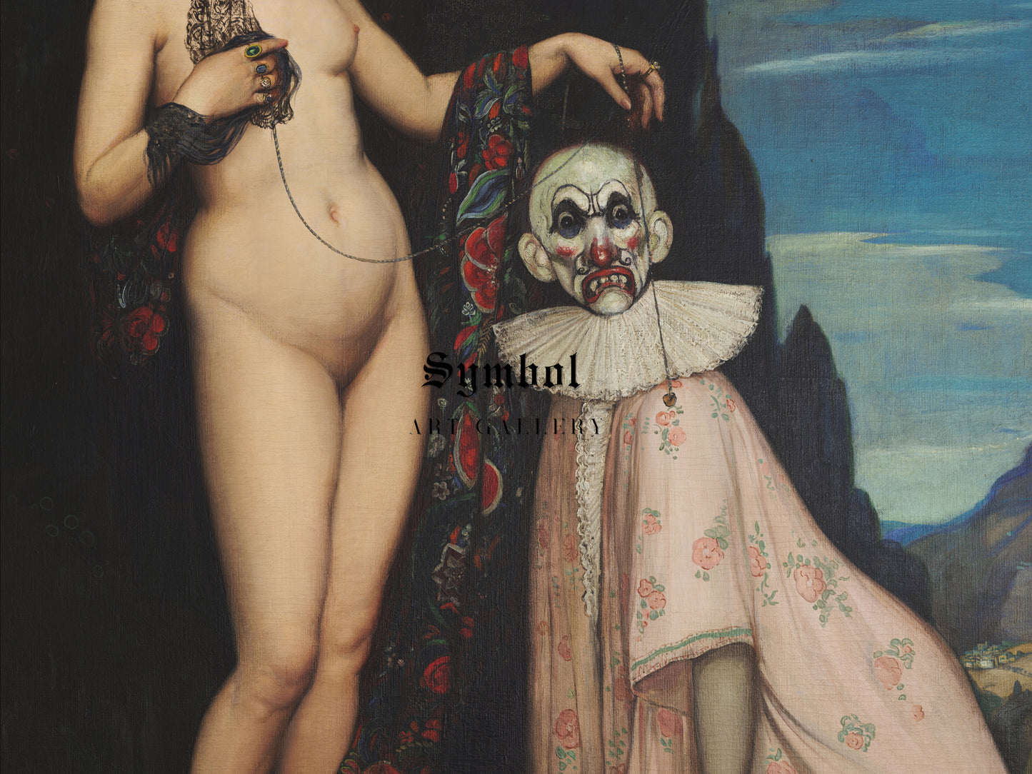 The Woman and the Puppet by Ángel Zárraga 1909, Wall Art Print, Fine Art Reproduction, Museum Quality Decor, Poster