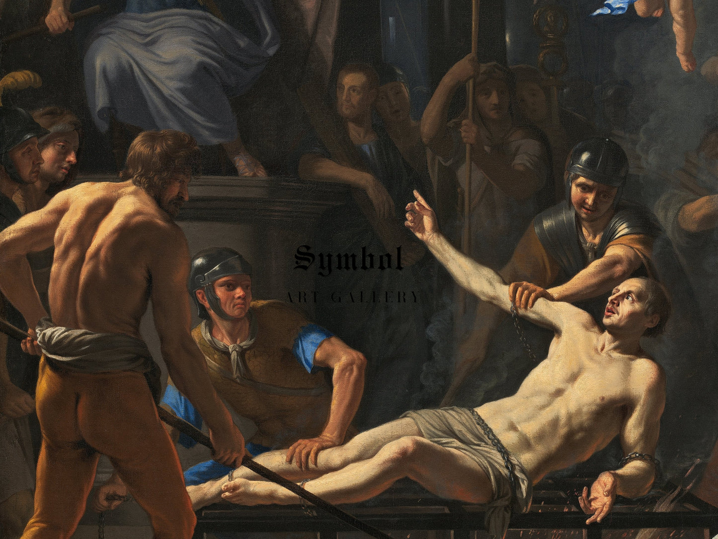 The Martyrdom of Saint Lawrence by Jean Baptiste de Champaigne, Wall Art Print, Fine Art Reproduction, Museum Quality Decor, Poster