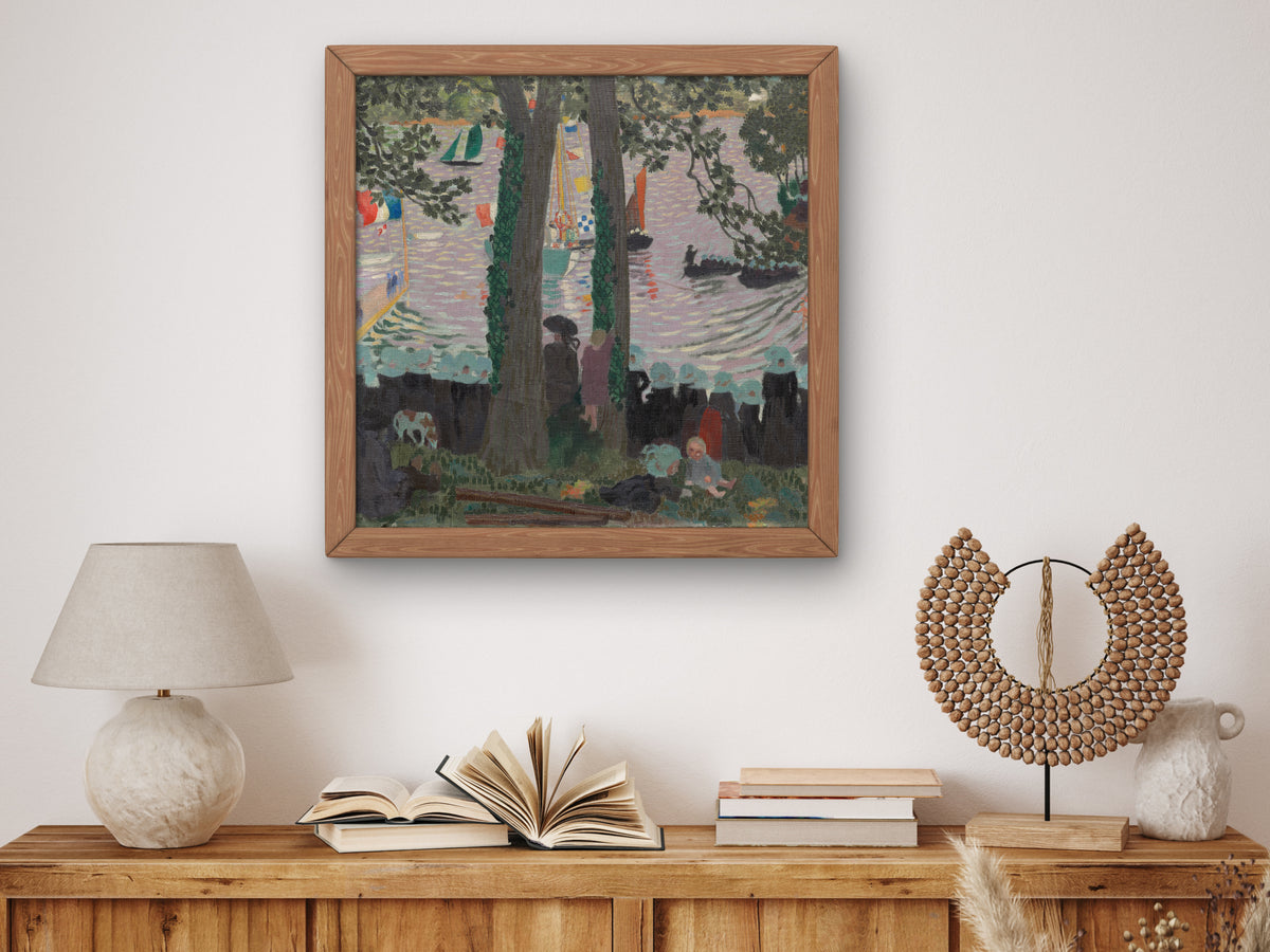 Blessing of a Yacht on the Belon River by Maurice Denis 1899, Wall Art Print, Fine Art Reproduction, Museum Quality Decor, Poster