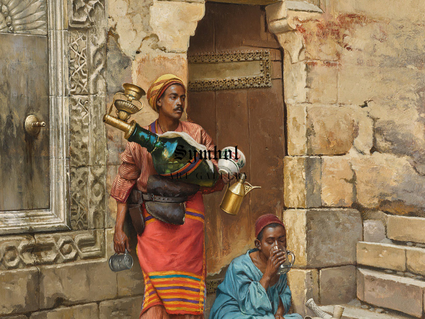The Water Seller by Ludwig Deutsch 1891, Wall Art Print, Fine Art Reproduction, Museum Quality Decor, Poster