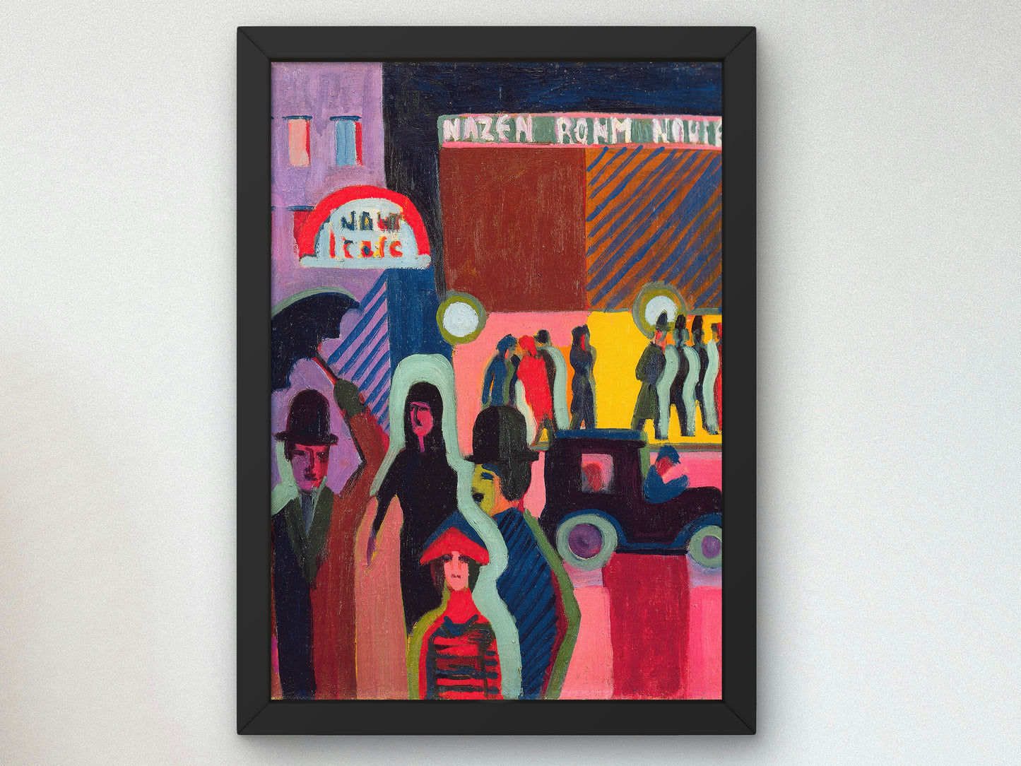 Store in the Rain by Ernst Ludwig Kirchner 1927, Wall Art Print, Fine Art Reproduction, Museum Quality Decor, Poster