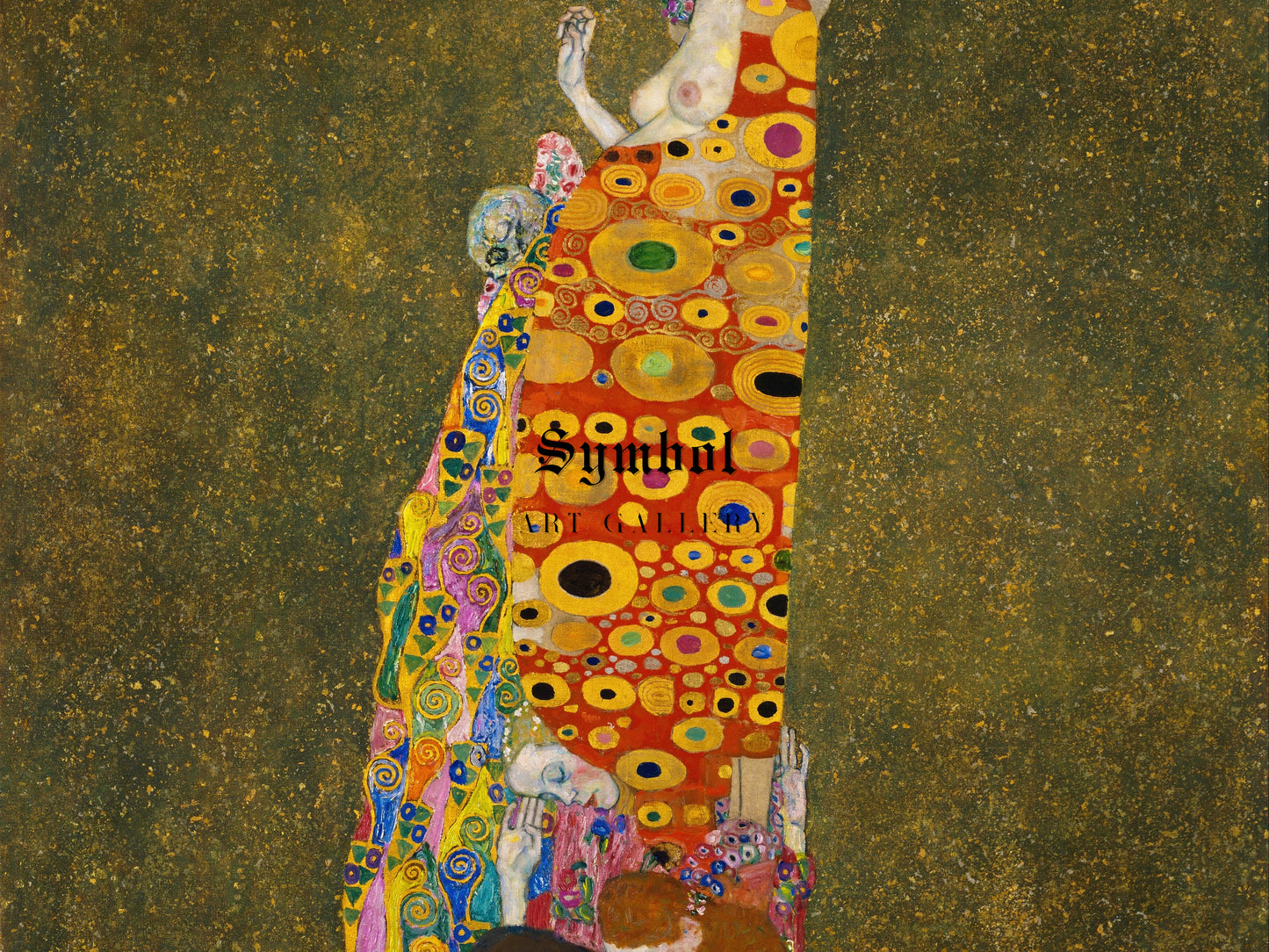 Hope II by Gustav Klimt 1907, Wall Art Print, Fine Art Reproduction, Museum Quality Decor, Poster